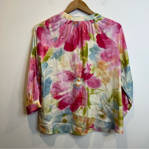 Laura Balloon 3/4 Sleeve Floral Print Blouse - Picture 6 of 6